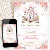 Sprookjeskasteel Once Upon Time Prinses Verjaardag Kaart