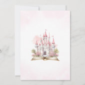 Sprookjeskasteel Once Upon Time Prinses Verjaardag Kaart (Achterkant)