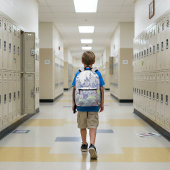 Sprookjeskasteel Pastel Waterverf Bedrukte Rugzak