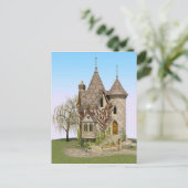 Sprookjeskasteel Perfect Verjaardag en Fantasy Gif Briefkaart (Staand voorkant)