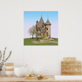 Sprookjeskasteel Perfect Verjaardag en Fantasy Gif Poster (Keuken)