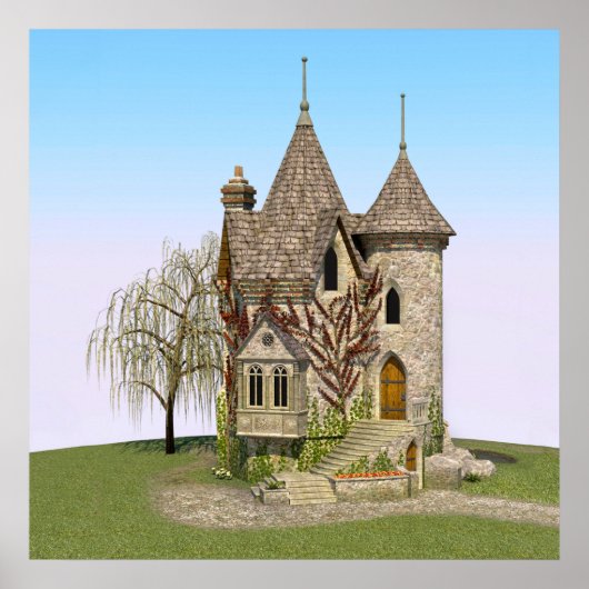 Sprookjeskasteel Perfect Verjaardag en Fantasy Gif Poster (Voorkant)