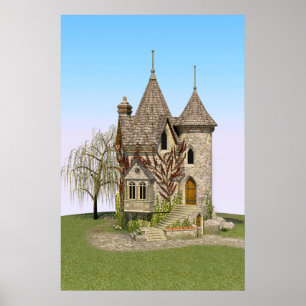 Sprookjeskasteel Perfecte Verjaardag en Fantasie C Poster