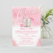 Sprookjeskasteel Princess Baby Shower Kaart (Staand voorkant)