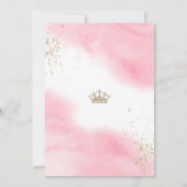 Sprookjeskasteel Princess Baby Shower Kaart (Achterkant)