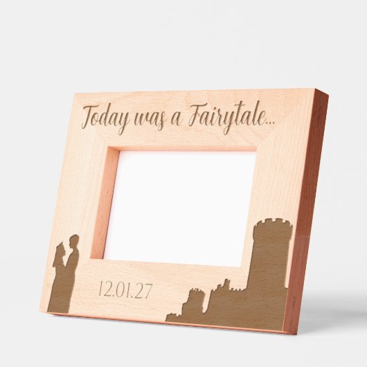 Sprookjeskasteel prinses bruiloft gegraveerde lijstjes (Links)