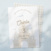 Sprookjeskasteel Prinses Prins Feest Uitnodiging