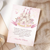 Sprookjeskasteel Prinses Verjaardag Dank Je Kaart