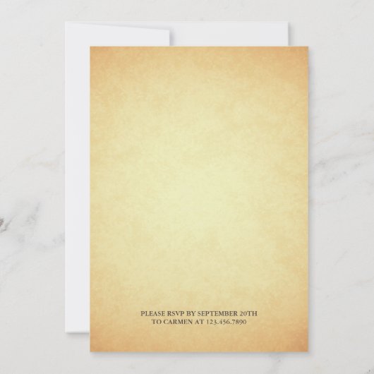 sprookjeskasteel Quinceanera Kaart (Achterkant)