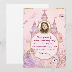 Sprookjeskasteel Roze Verjaardag van de Prinses  Kaart