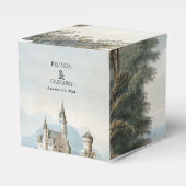 Sprookjeskasteel rustieke bos bruiloft Bedankdoosjes (Voorkant Zijde)