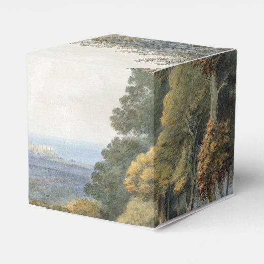 Sprookjeskasteel rustieke bos bruiloft Bedankdoosjes (Achterkant)