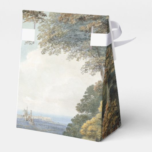 Sprookjeskasteel rustieke bos bruiloft Bedankdoosjes (Achterkant)