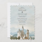 Sprookjeskasteel rustieke bos bruiloft Kaart (Voorkant)