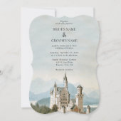 Sprookjeskasteel rustieke bos bruiloft Kaart (Voorkant)