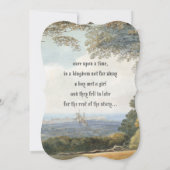 Sprookjeskasteel rustieke bos bruiloft Kaart (Achterkant)