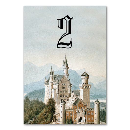 Sprookjeskasteel rustieke bos bruiloft Kaart (Voorkant)