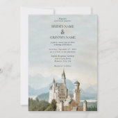 Sprookjeskasteel rustieke bos bruiloft Kaart (Voorkant)