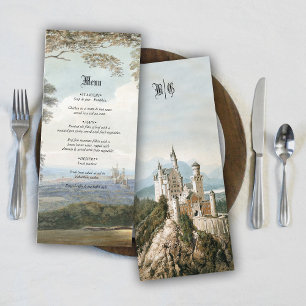  Sprookjeskasteel rustieke bos bruiloft Menu