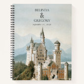  Sprookjeskasteel rustieke bos bruiloft Notitieboek (Voorkant)