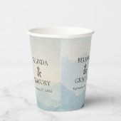 Sprookjeskasteel rustieke bos bruiloft Papieren Bekers (Rechts)