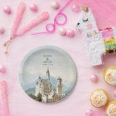  Sprookjeskasteel rustieke bos bruiloft Papieren Bordje (Feest)