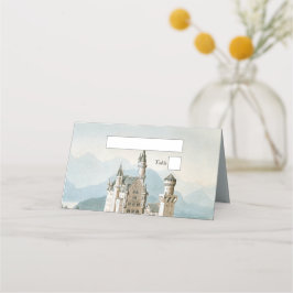  Sprookjeskasteel rustieke bos bruiloft Plaatskaartje