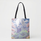 Sprookjeskasteel Spring Pastel Waterverf Tote Bag (Voorkant)