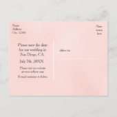 Sprookjeskasteel Storybook Save the Date Briefkaar Aankondigingskaart (Achterkant)