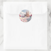 Sprookjeskasteel Sugar Land Ronde Sticker (Tas)