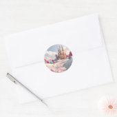 Sprookjeskasteel Sugar Land Ronde Sticker (Envelop)