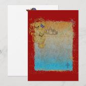 Sprookjeskasteel Uitnodigingskaarten Kaart (Voorkant / Achterkant)