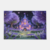 Sprookjeskasteel van het verborgen lavendelbos deurmat (Voorkant)