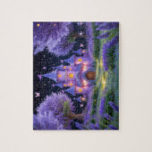 Sprookjeskasteel van het verborgen lavendelbos legpuzzel (Verticaal)