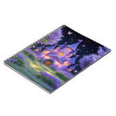 Sprookjeskasteel van het verborgen lavendelbos notitieboek (Linkerzijde)