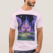 Sprookjeskasteel van het verborgen lavendelbos t-shirt (Voorkant)