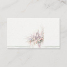 Sprookjeskasteel Watercolor Trouwkaart