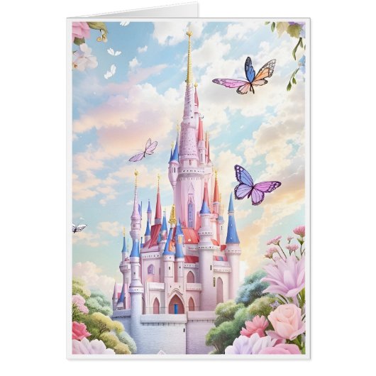  Sprookjeskasteel Wenskaart (Voorkant)