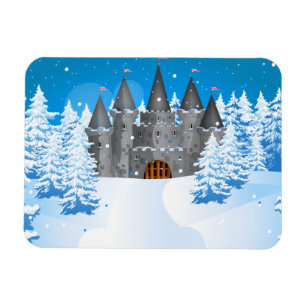 sprookjeskasteel Winter Magneet