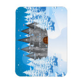 sprookjeskasteel Winter Magneet (Verticaal)
