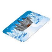 sprookjeskasteel Winter Magneet (Linkerzijde)