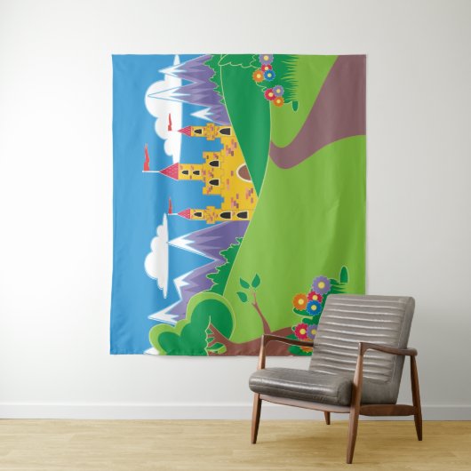 Sprookjeskasteelevenement of theaterachtergrond wandkleed (In situ)