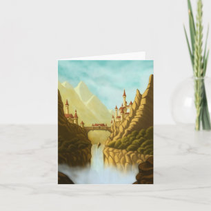 Sprookjeskastelen Fantasy Landschap Notitiekaart