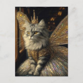 Sprookjeskat in de trein briefkaart (Voorkant)