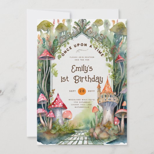 SPROOKJESKERN SPROOKJES BABYSHOWER 1E VERJAARDAG E KAART (Voorkant)