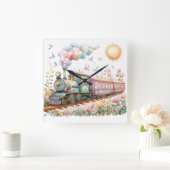 Sprookjesklok voor de kinderkamer vierkante klok (Huis)