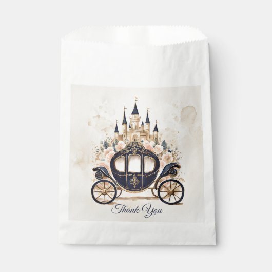 Sprookjeskoets en Kasteel Bedankzakje (Voorkant)