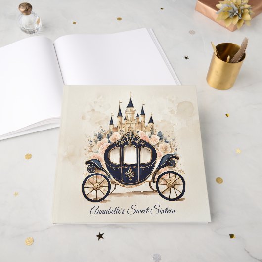 Sprookjeskoets en Kasteel Gastenboek (Voorkant open)