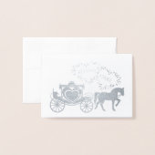 Sprookjeskoets Happily Ever After Dank je wel Folie Kaarten (Voorkant met envelop)