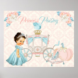 Sprookjeskoets Prinses Persoonlijke Kinderkamer Poster